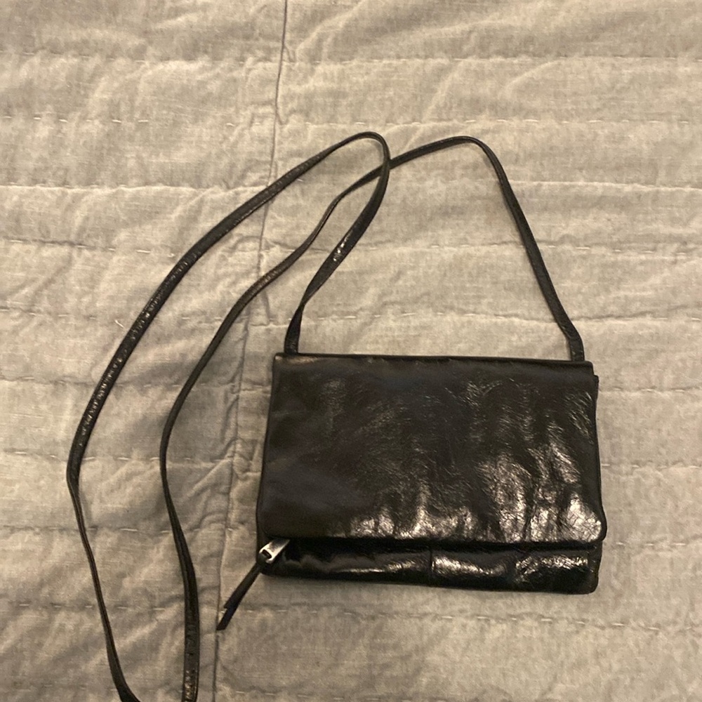 HOBO Black Leather Cross Body - Like New